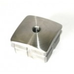 Rohrstopfen aus Edelstahl für Rohr 40x40x2,0 mm, mit M8